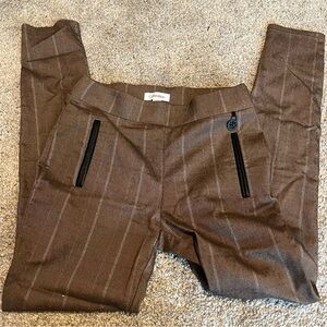 Calvin Klein Brown Pinstripe Trousers
